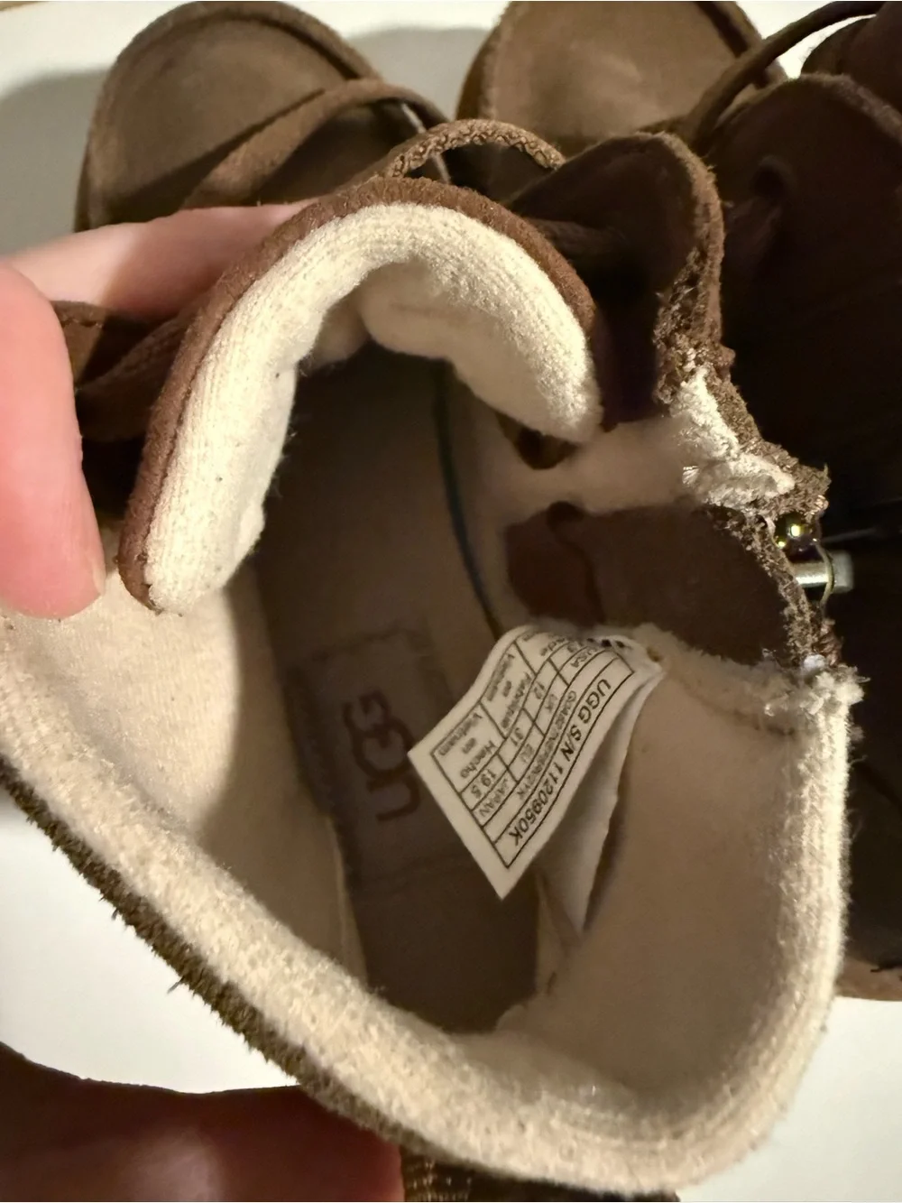 UGG Kids Kristian Chelham Weather Suede Lace-Up Zipper Ankle Boots
